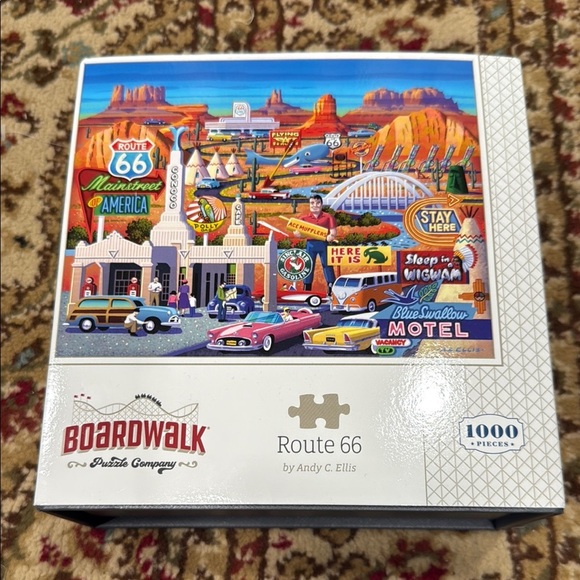 Buffalo Retro Americana Puzzle 1000 Pieces Vibrant Colors - Picture 1 of 8